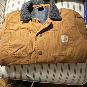 Boys Carhartt Work Jacket in Brown